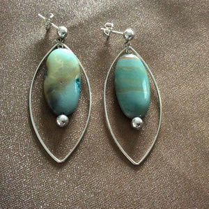 Sterling Silver Earring with Amazonite